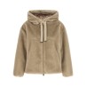 Eco fur hooded