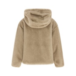 Eco fur hooded
