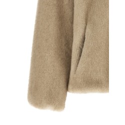 Eco fur hooded