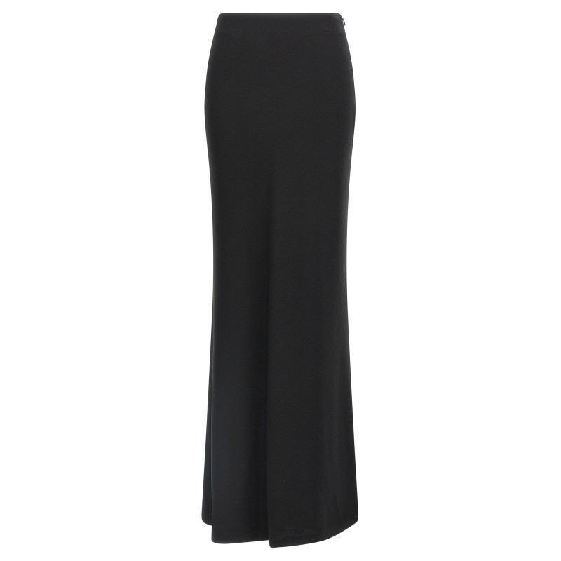 Long silk skirt