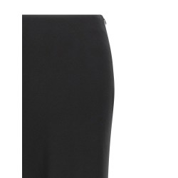 Long silk skirt