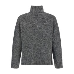 'Leather Patch Pocket' sweater