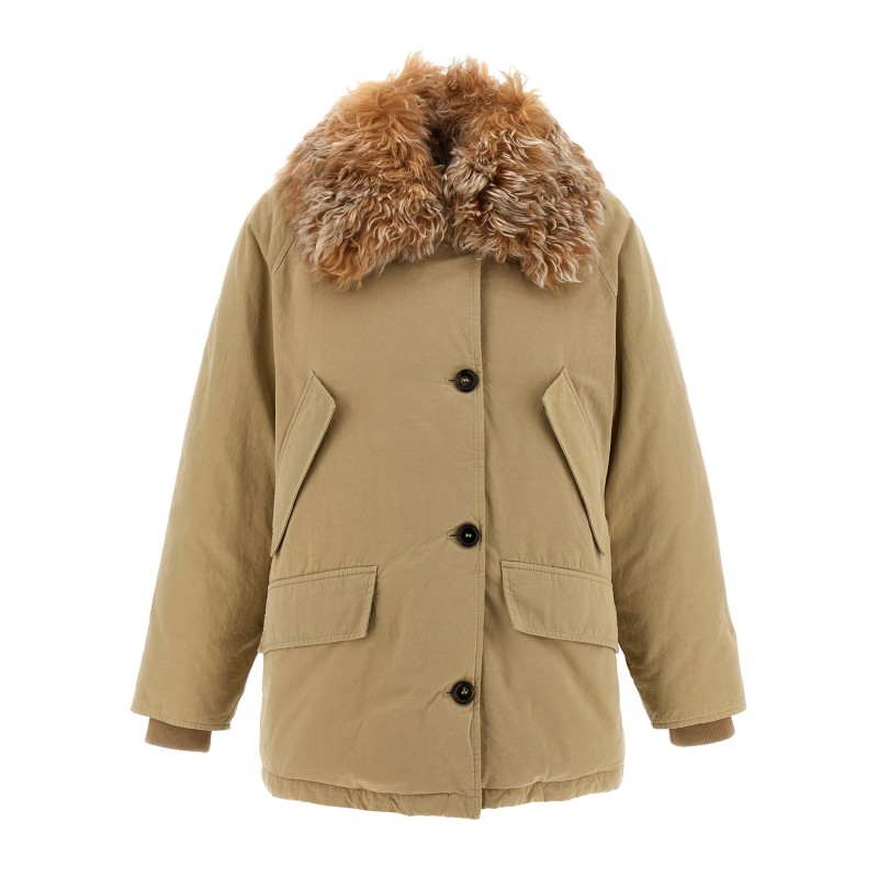 Fur collar jacket