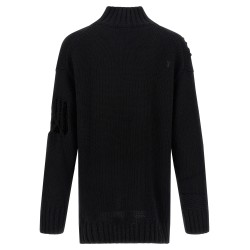 Macramé insert sweater