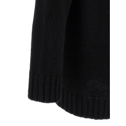 Macramé insert sweater