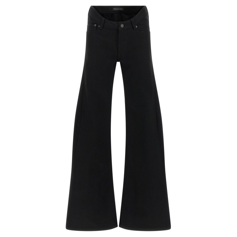 Curved waist jeans