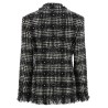 Tweed and rhinestone blazer