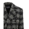 Tweed and rhinestone blazer