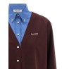 Poplin and cashmere shirt