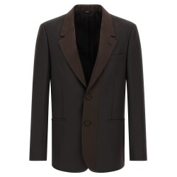 Crepe wool blazer