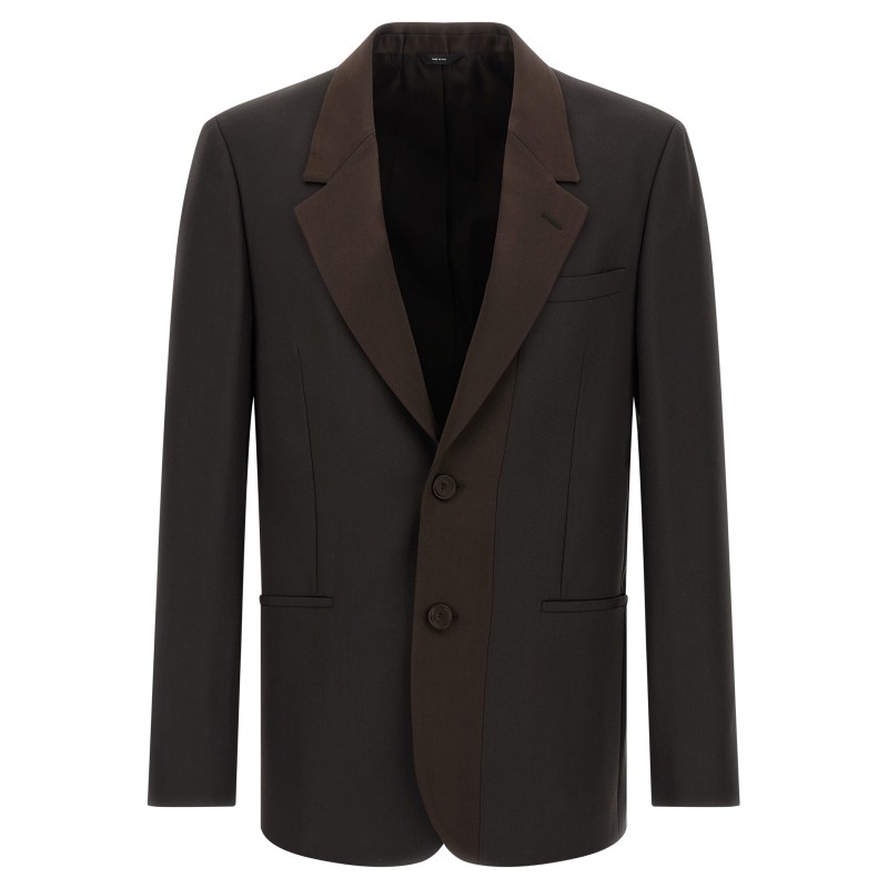 Crepe wool blazer
