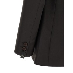 Crepe wool blazer