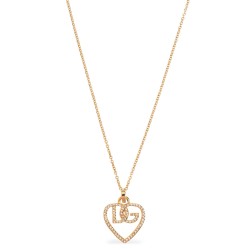 Strass logo necklace