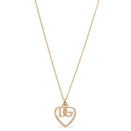 Strass logo necklace