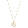 Strass logo necklace