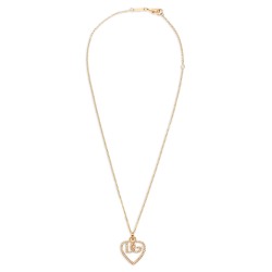 Strass logo necklace