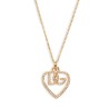Strass logo necklace