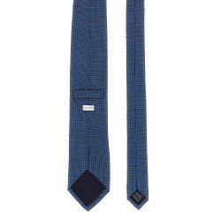 Patterned silk tie