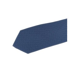 Patterned silk tie