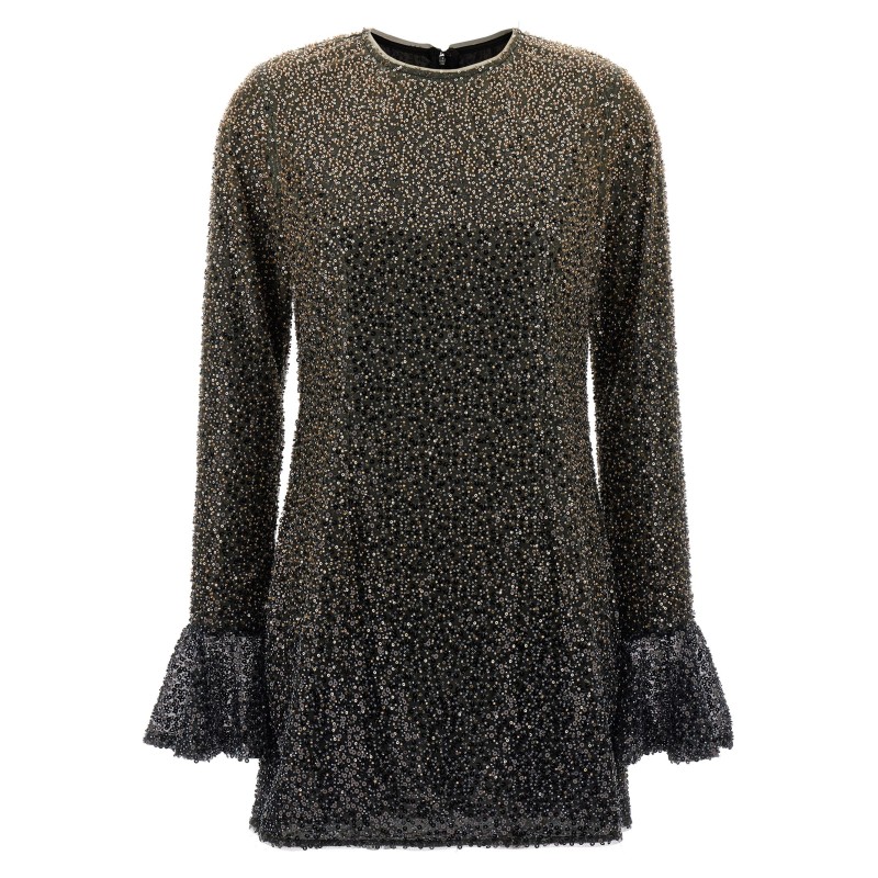 'Beaded Ls Mini' dress