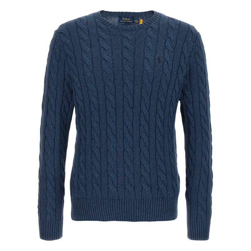 Cotton braided sweater