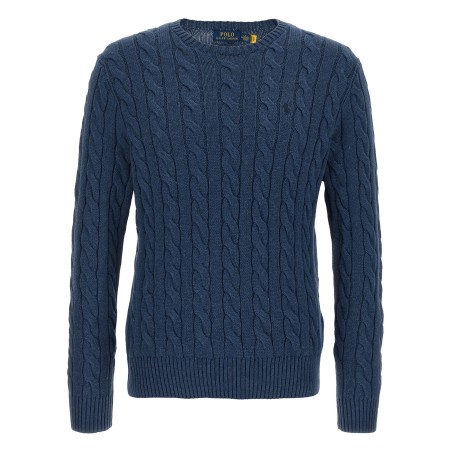 Cotton braided sweater