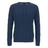 Cotton braided sweater