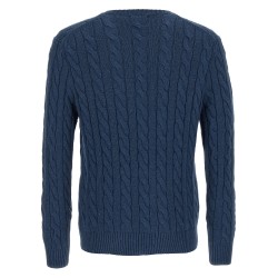 Cotton braided sweater