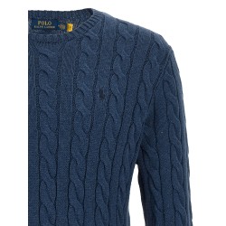 Cotton braided sweater