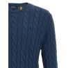 Cotton braided sweater