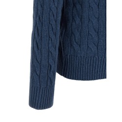Cotton braided sweater