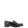 Brushed leather loafers
