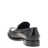 Brushed leather loafers