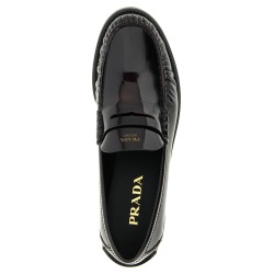Brushed leather loafers