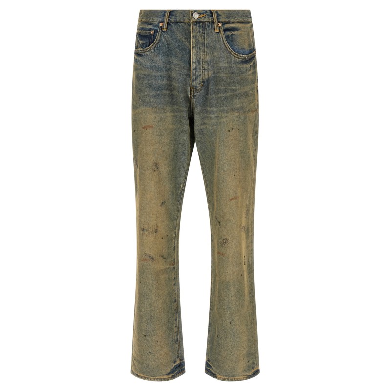 'P011 Dirty Oil Repair' jeans