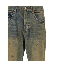 'P011 Dirty Oil Repair' jeans