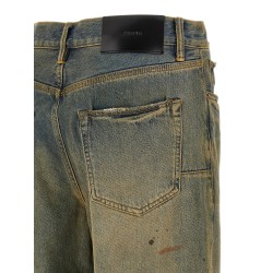 'P011 Dirty Oil Repair' jeans