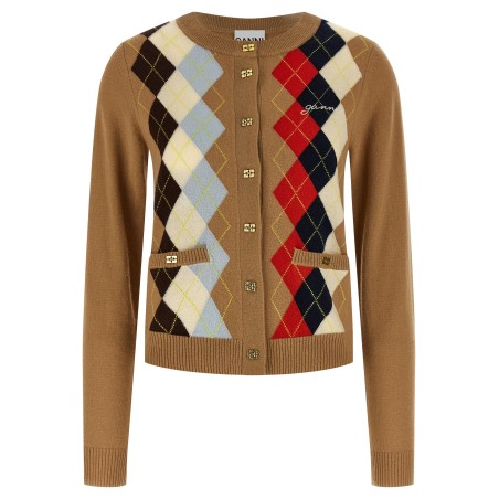 Diamond-shaped cardigan