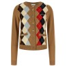 Diamond-shaped cardigan