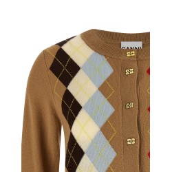 Diamond-shaped cardigan