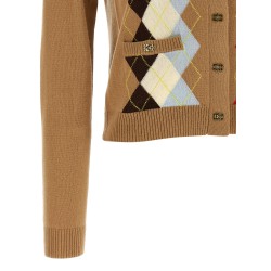 Diamond-shaped cardigan