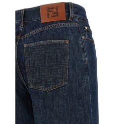 'FF' padded jeans