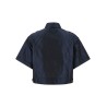 Cropped taffeta shirt