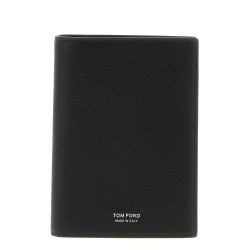 Hammered leather passport holder