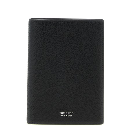 Hammered leather passport holder
