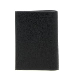 Hammered leather passport holder