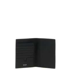 Hammered leather passport holder