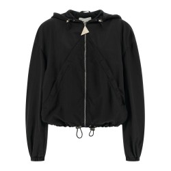 Hooded bomber jacket