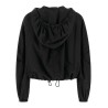 Hooded bomber jacket