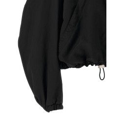 Hooded bomber jacket